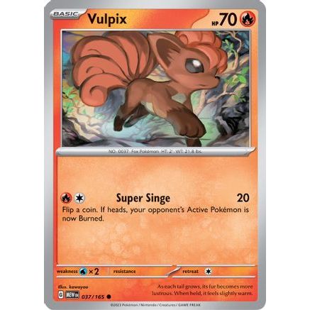 Vulpix 37 - SV Scarlet & Violet 151 Reverse Holofoil