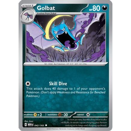 Golbat 42 - SV Scarlet & Violet 151 Reverse Holofoil