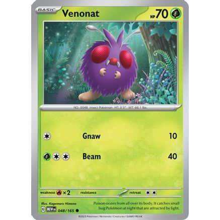 Venonat 48 - SV Scarlet & Violet 151 Reverse Holofoil