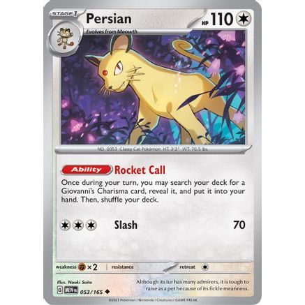 Persian 53 - SV Scarlet & Violet 151