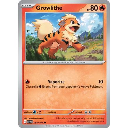 Growlithe 58 - SV Scarlet & Violet 151
