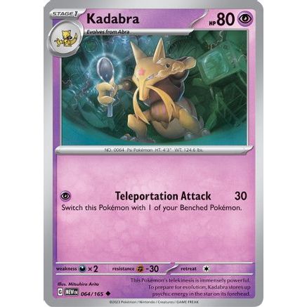 Kadabra 64 - SV Scarlet & Violet 151 Reverse Holofoil