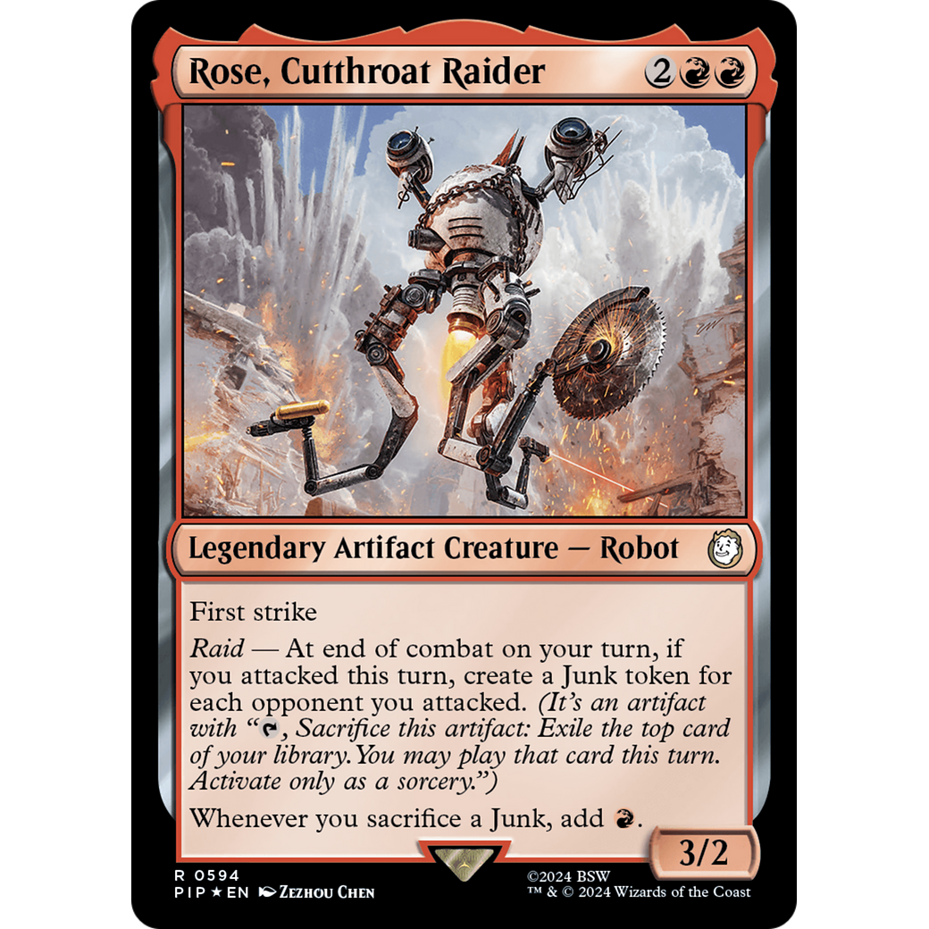 Rose, Cutthroat Raider (PIP-594) - Fallout Foil