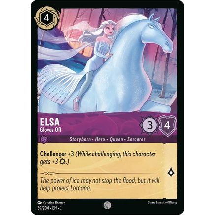 Elsa - Gloves Off (39/204) - Rise of the Floodborn Cold Foil