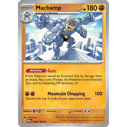 Machamp 68 - SV Scarlet & Violet 151 Reverse Holofoil