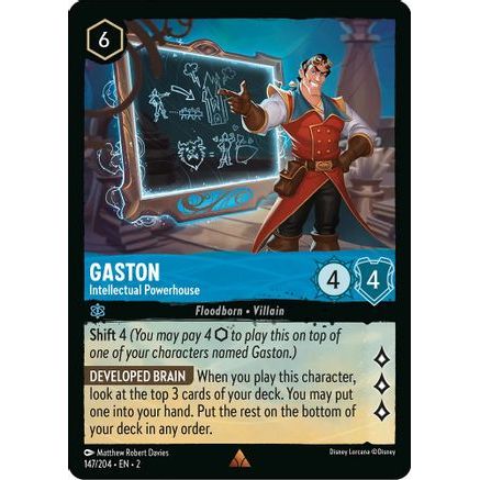 Gaston - Intellectual Powerhouse (147/204) - Rise of the Floodborn Cold Foil