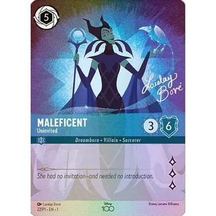 Maleficent - Uninvited (Alternate Art) (22) - Disney100 Promos Holofoil