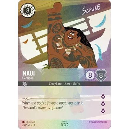 Maui - Demigod (Alternate Art) (23) - Disney100 Promos Holofoil