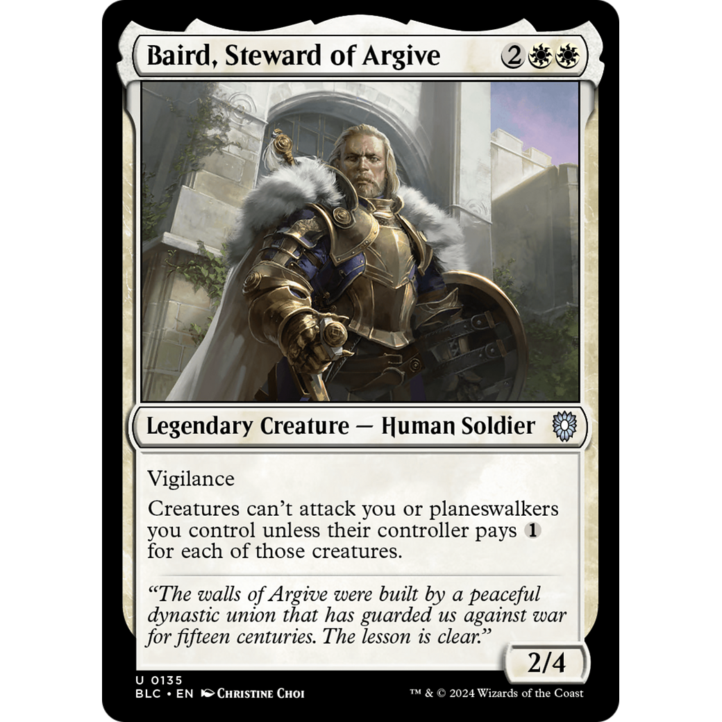 Baird, Steward of Argive (BLC-135) - Bloomburrow Commander