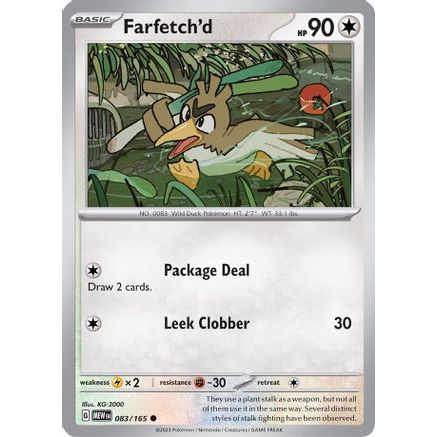 Farfetch'd 83 - SV Scarlet & Violet 151 Reverse Holofoil