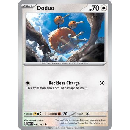 Doduo 84 - SV Scarlet & Violet 151 Reverse Holofoil
