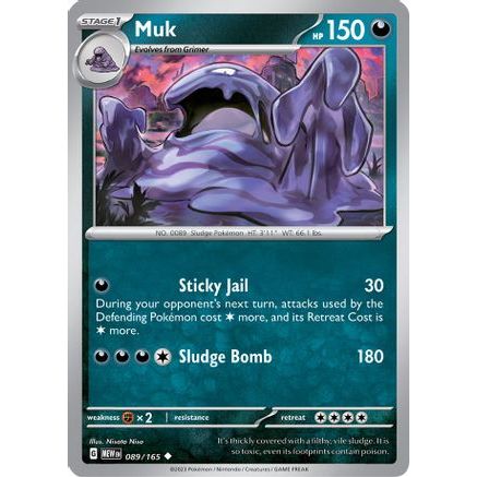 Muk 89 - SV Scarlet & Violet 151 Reverse Holofoil