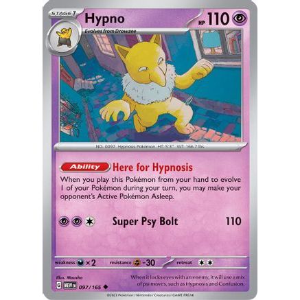 Hypno 97 - SV Scarlet & Violet 151 Reverse Holofoil