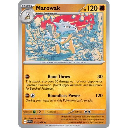 Marowak 105 - SV Scarlet & Violet 151 Holofoil
