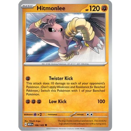 Hitmonlee 106 - SV Scarlet & Violet 151