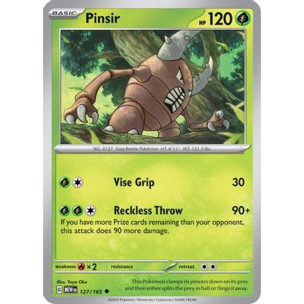 Pinsir 127 - SV Scarlet & Violet 151 Reverse Holofoil