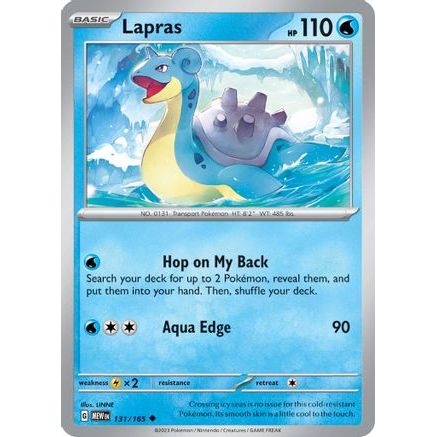 Lapras 131 - SV Scarlet & Violet 151 Reverse Holofoil