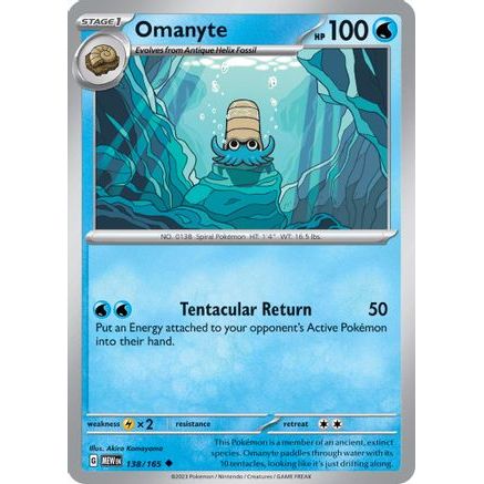 Omanyte - 138/165 138 - SV Scarlet & Violet 151