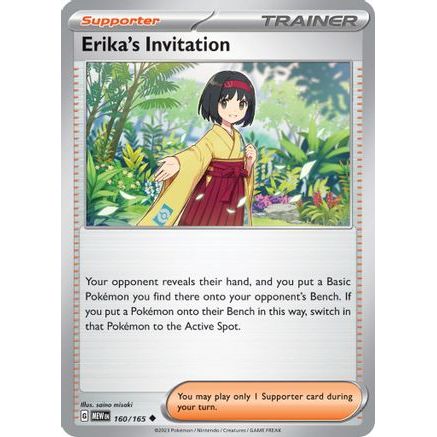 Erika's Invitation - 160/165 160 - SV Scarlet & Violet 151 Reverse Holofoil