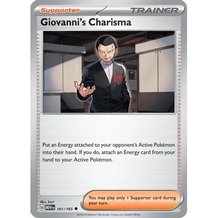 Giovanni's Charisma - 161/165 161 - SV Scarlet & Violet 151