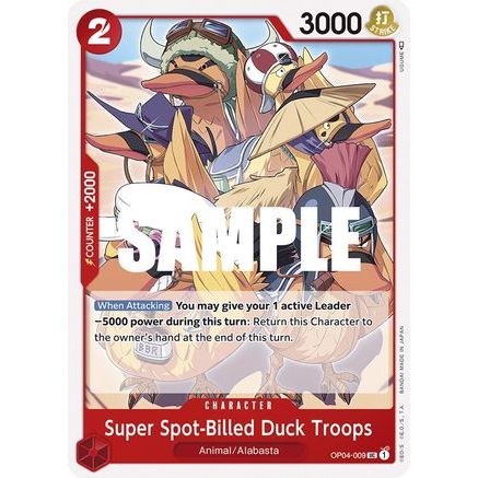 Super Spot-Billed Duck Troops (OP04-009) - Kingdoms of Intrigue