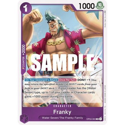 Franky (OP04-063) - Kingdoms of Intrigue Foil