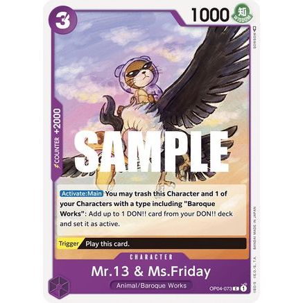 Mr.13 & Ms.Friday (OP04-073) - Kingdoms of Intrigue
