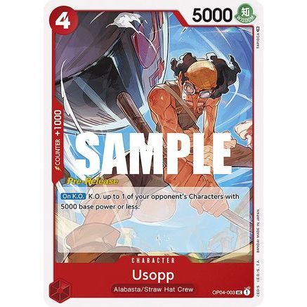 Usopp (OP04-003) - Kingdoms of Intrigue Pre-Release Cards