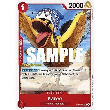Karoo (OP04-004) - Kingdoms of Intrigue Pre-Release Cards