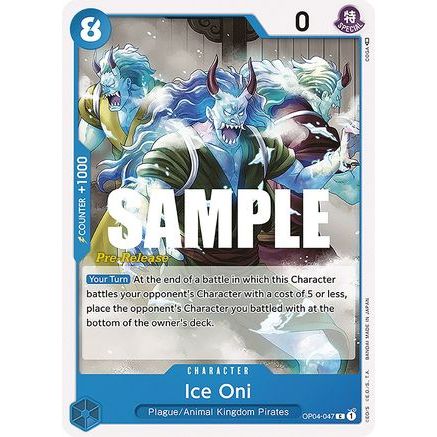 Ice Oni (OP04-047) - Kingdoms of Intrigue Pre-Release Cards