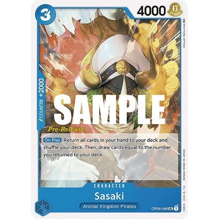Sasaki (OP04-048) - Kingdoms of Intrigue Pre-Release Cards