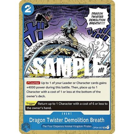 Dragon Twister Demolition Breath (OP04-057) - Kingdoms of Intrigue Pre-Release Cards