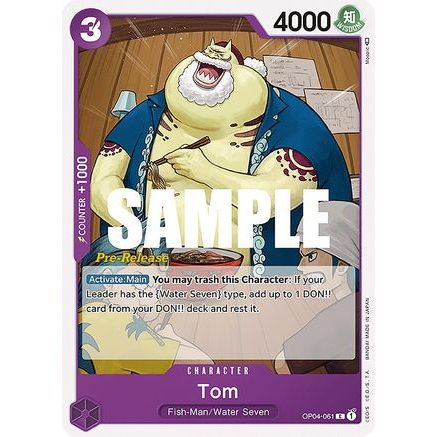 Tom (OP04-061) - Kingdoms of Intrigue Pre-Release Cards