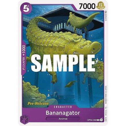 Bananagator (OP04-062) - Kingdoms of Intrigue Pre-Release Cards