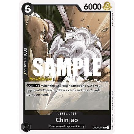 Chinjao (OP04-086) - Kingdoms of Intrigue Pre-Release Cards