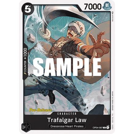 Trafalgar Law (OP04-087) - Kingdoms of Intrigue Pre-Release Cards