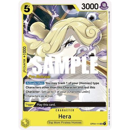 Hera (OP04-111) - Kingdoms of Intrigue Pre-Release Cards