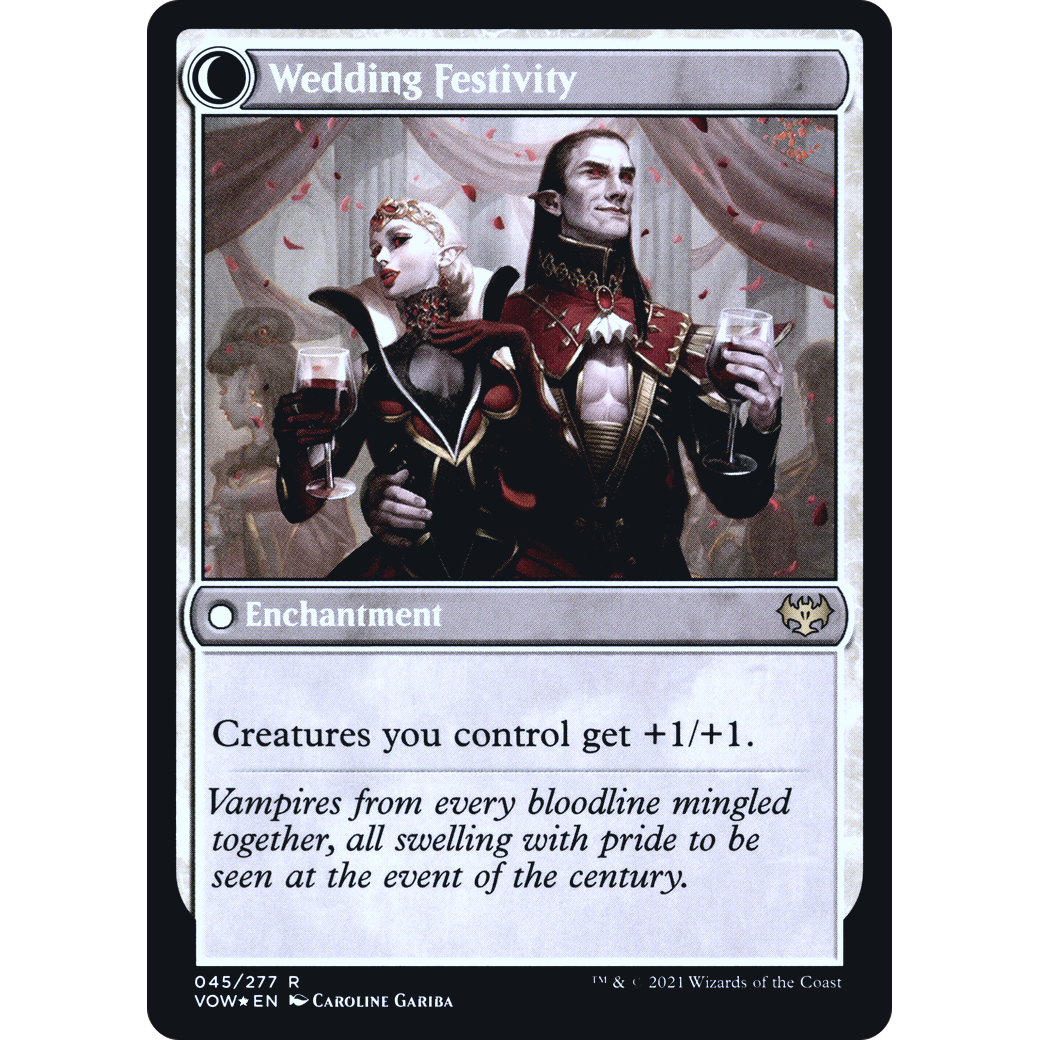 Wedding Announcement (PRE-045) - Innistrad: Crimson Vow Promos: (Double Faced Transform) Foil