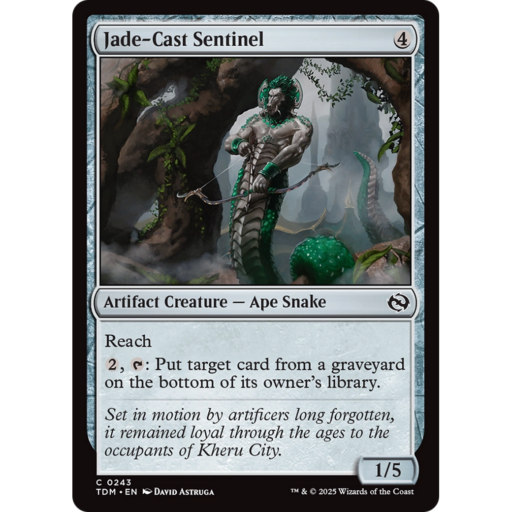 Jade-Cast Sentinel (TDM-243) - Tarkir: Dragonstorm