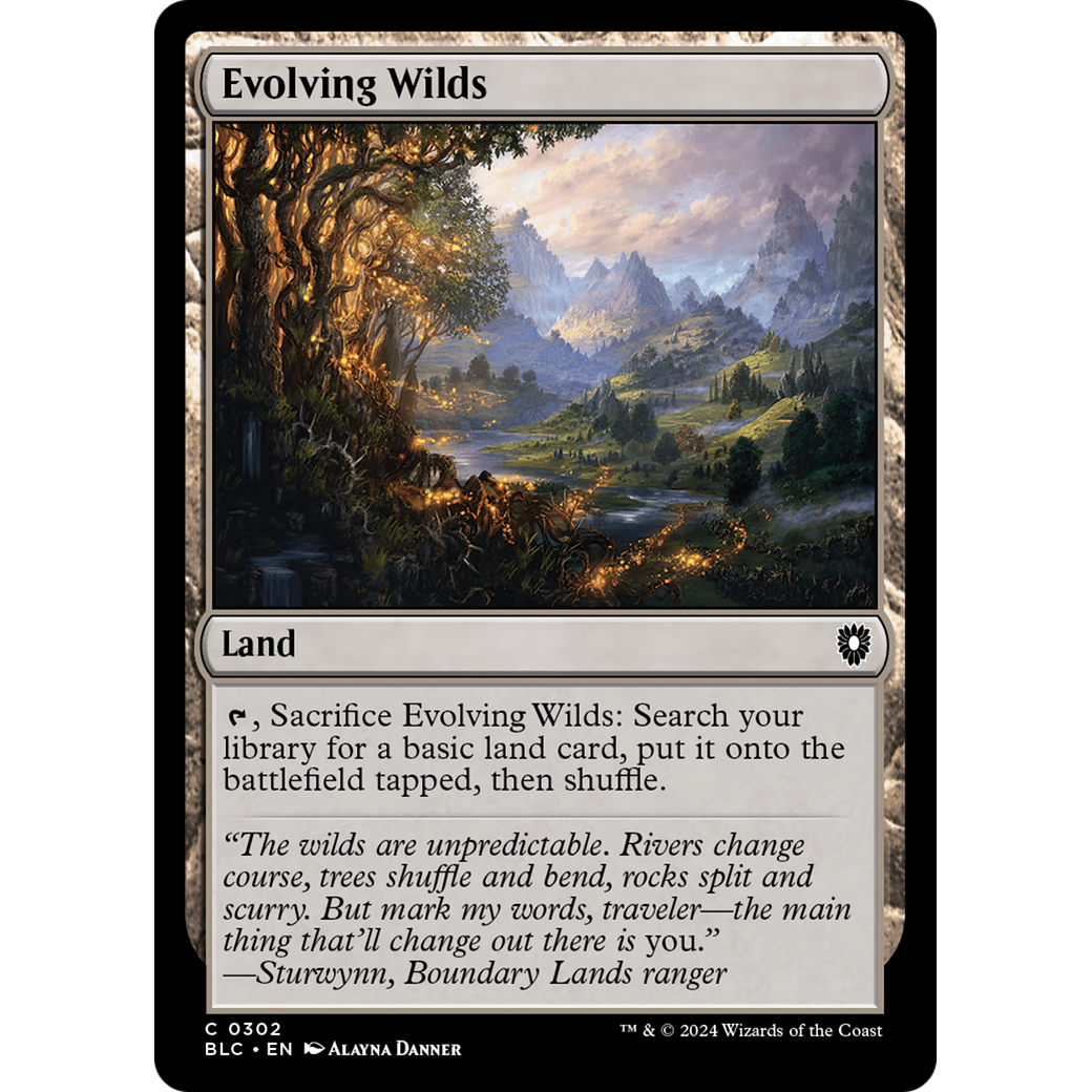 Evolving Wilds (BLC-302) - Bloomburrow Commander