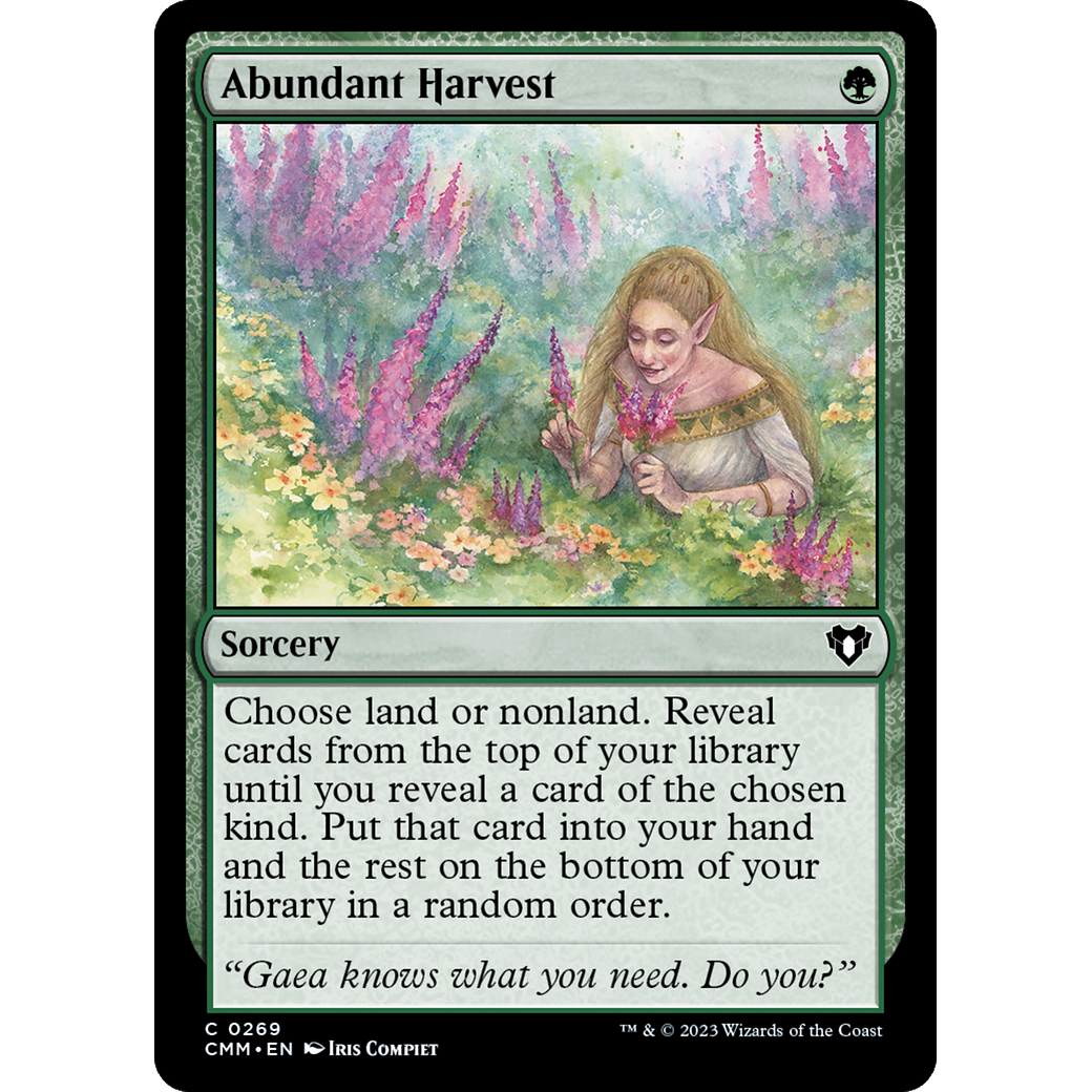 Abundant Harvest (CMM-269) - Commander Masters Foil