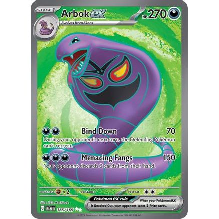 Arbok ex - 185/165 185 - SV Scarlet & Violet 151 Holofoil