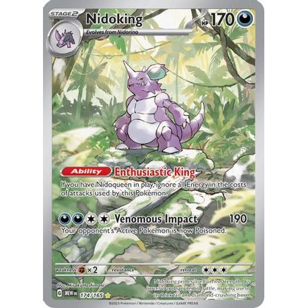 Nidoking - 174/165 174 - SV Scarlet & Violet 151 Holofoil