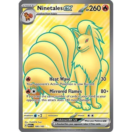 Ninetales ex - 186/165 186 - SV Scarlet & Violet 151 Holofoil