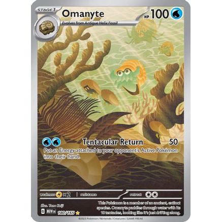 Omanyte - 180/165 180 - SV Scarlet & Violet 151 Holofoil