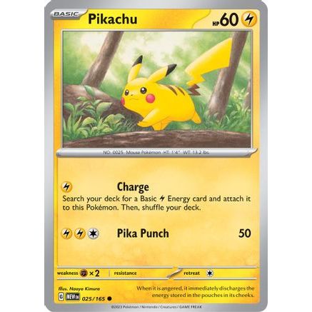 Pikachu - 025/165 25 - SV Scarlet & Violet 151