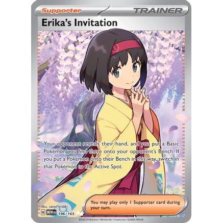 Erika's Invitation - 196/165 196 - SV Scarlet & Violet 151 Holofoil