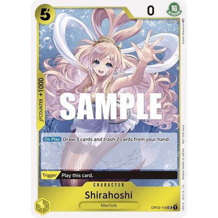 Shirahoshi (Dash Pack) (OP03-116) - Kingdoms of Intrigue Foil