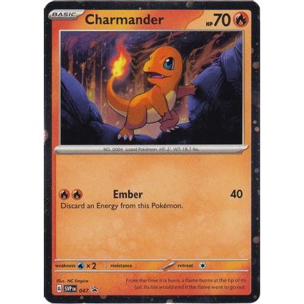 Charmander - 047 (Cosmos Holo) 47 - SV Scarlet & Violet Promo Cards Holofoil