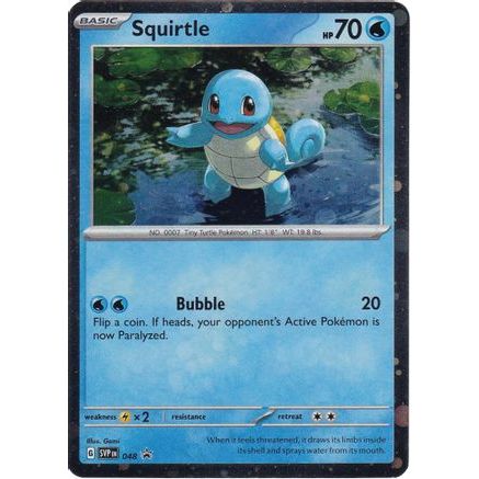 Squirtle - 048 (Cosmos Holo) 48 - SV Scarlet & Violet Promo Cards Holofoil